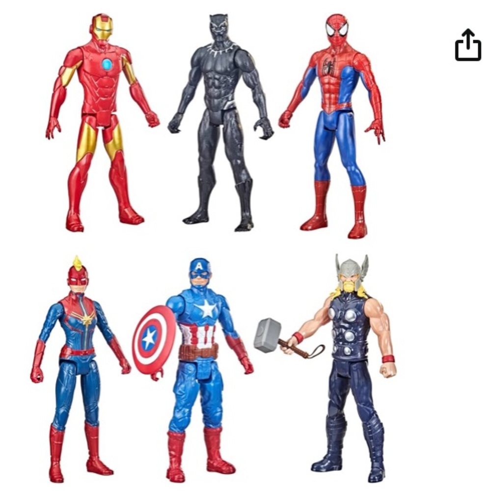Marvel Titan Hero Series Action Figure Multipack, 6 Action Figures, 12-Inch
